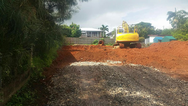 Excavator doing bulk excavation work in Brisbane