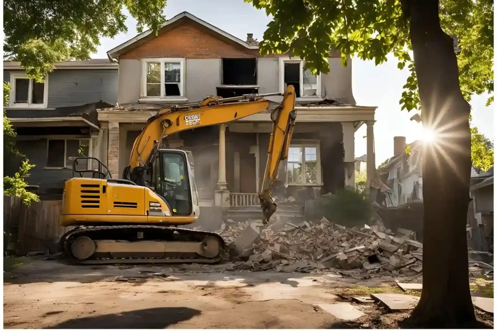 House demolition in Queensland
