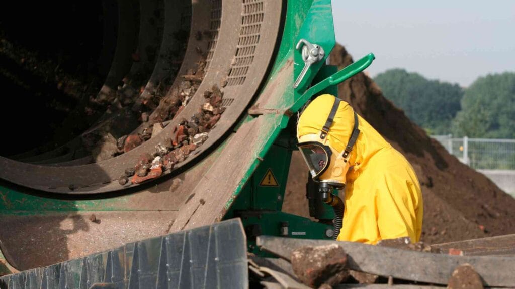 Asbestos removal personnel