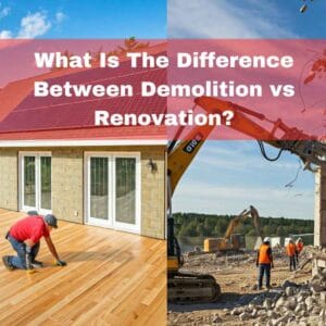 Difference between renovation and demolition