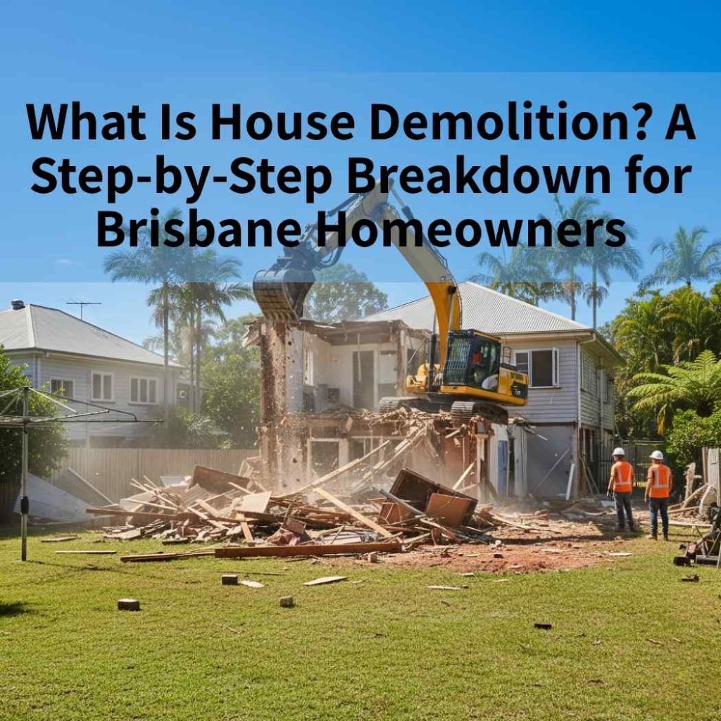 What Is House Demolition? A Step-by-Step Breakdown for Brisbane Homeowners